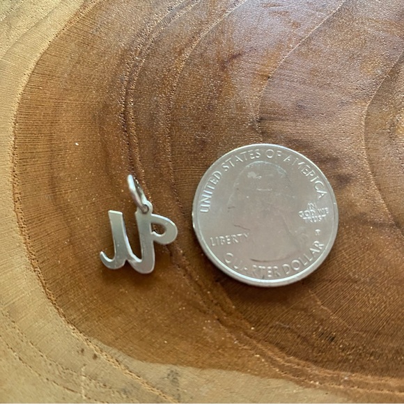 James Avery script initial “u” charm, sterling silver - Picture 2 of 2